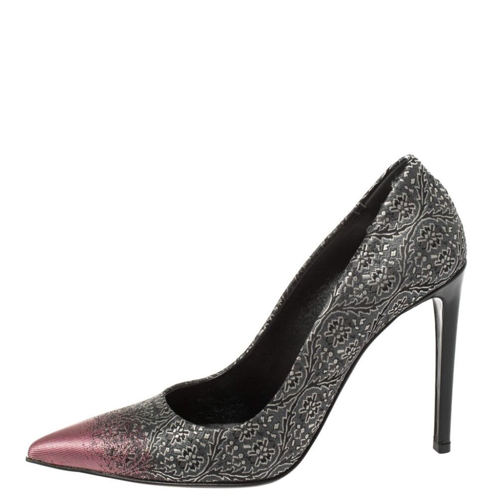 Balenciaga Ombre Detail Fabric Pointed Toe Pumps Size EU38